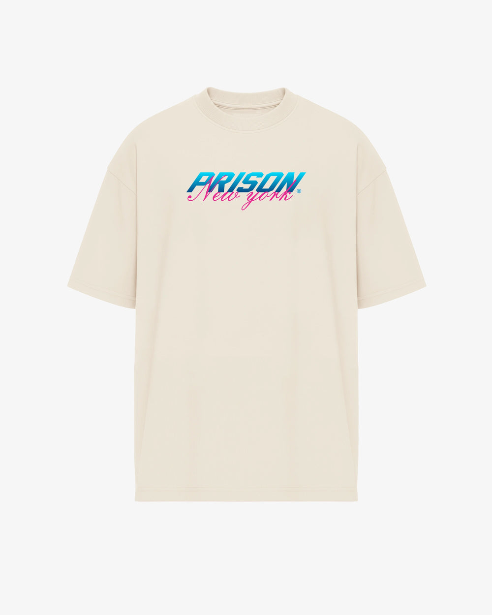 Oversized T Shirt Prison New York Logo