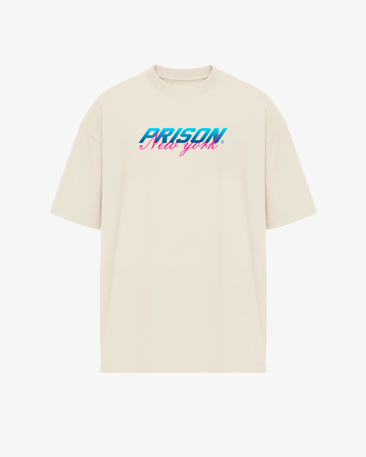Oversized T Shirt Prison New York Logo