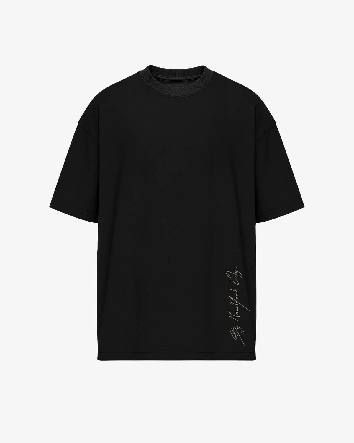 Tshirt Essentials | Black Oversized T Shirt Signature