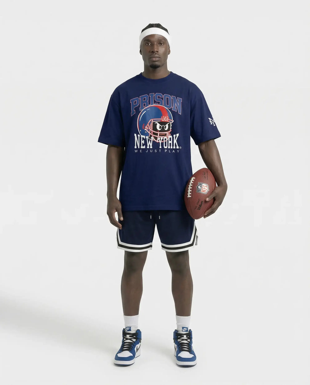 Football Tee NY Kickoff Helmet Navy