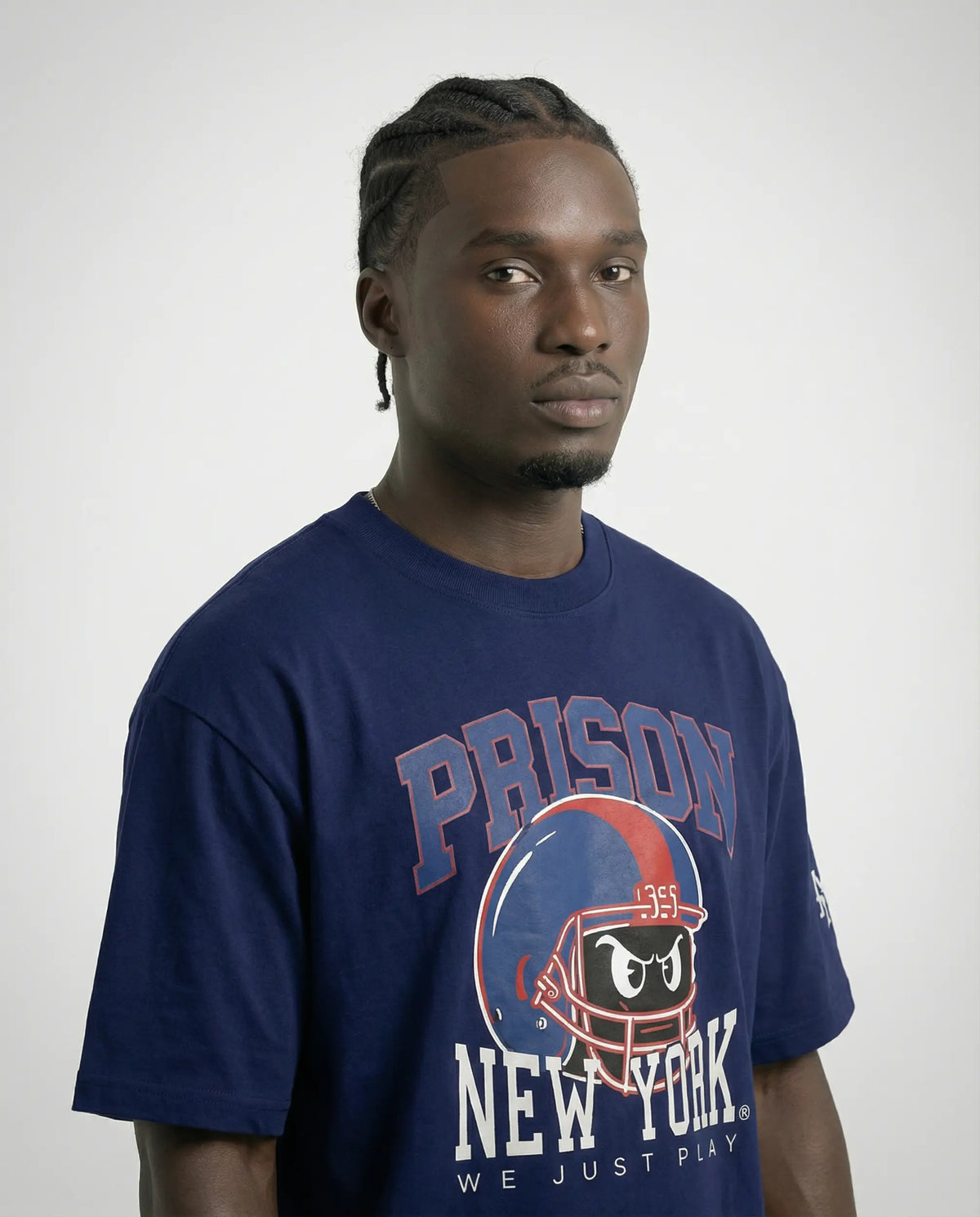 Football Tee NY Kickoff Helmet Navy