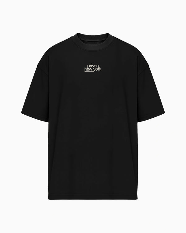 T Shirt Essentials | Oversized Prison New York Black
