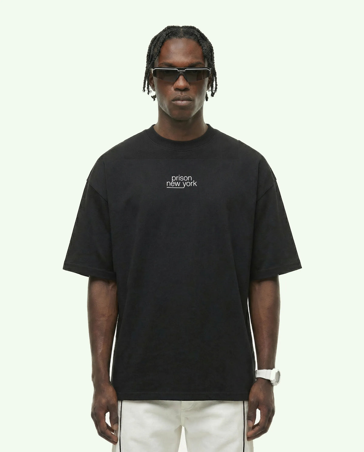 T Shirt Essentials | Oversized Prison New York Black