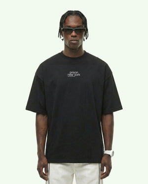 T Shirt Essentials | Oversized Prison New York Black
