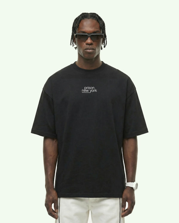 T Shirt Essentials | Oversized Prison New York Black
