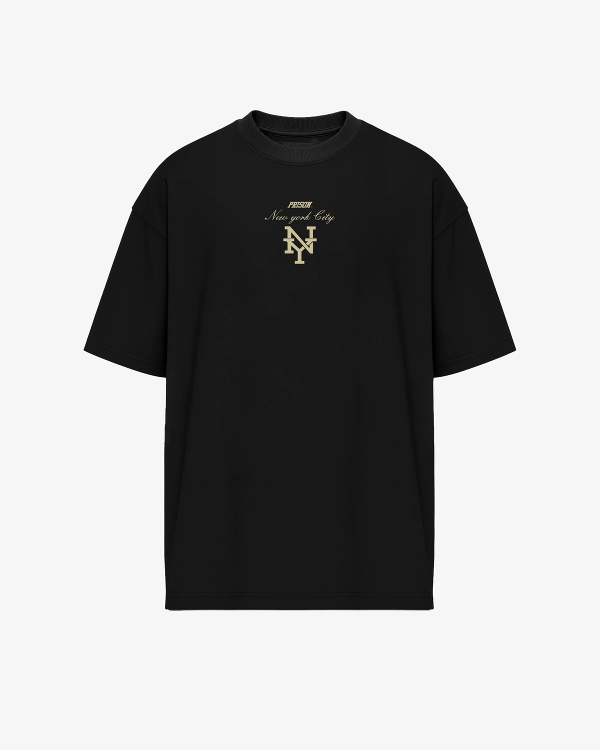 Oversized T Shirt New York Monogram Black
