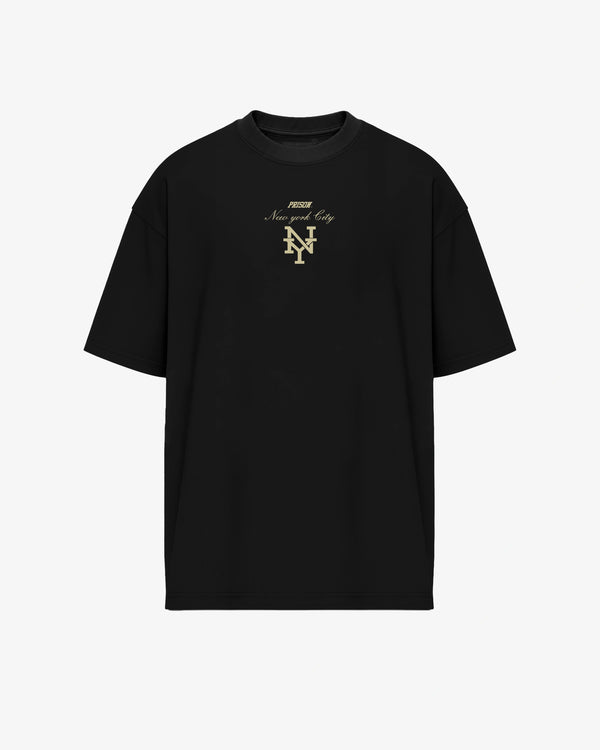 Oversized T Shirt New York Monogram Black