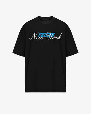 Heavyweight Oversized T Shirt NY Black