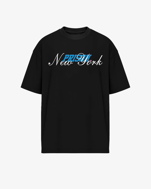 Heavyweight Oversized T Shirt NY Black