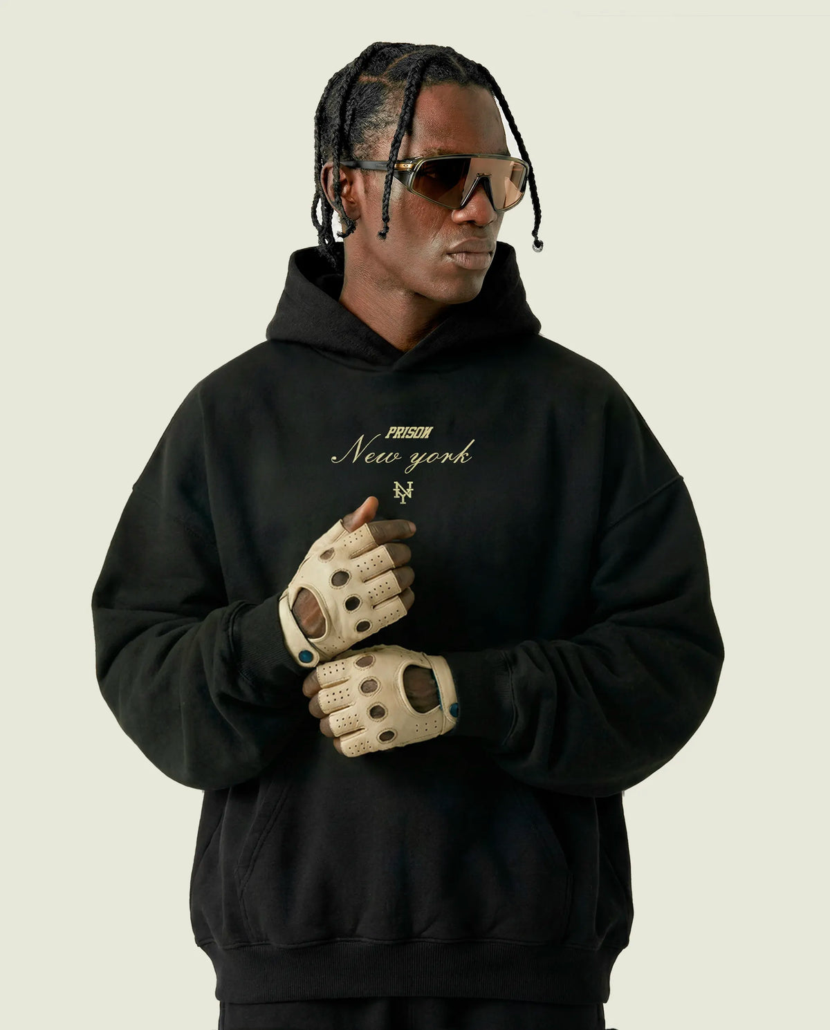 Hoodie Essentials | New York Script Black