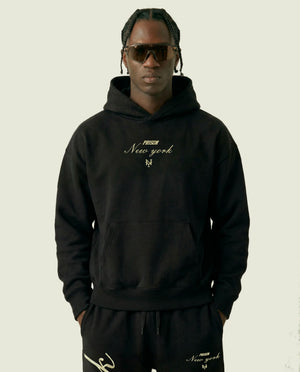 Hoodie Essentials | New York Script Black