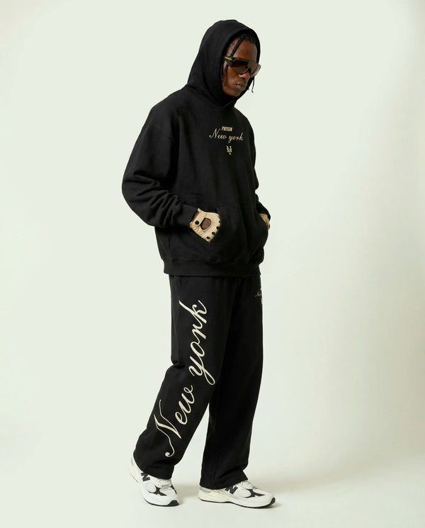 Hoodie Essentials | New York Script Black