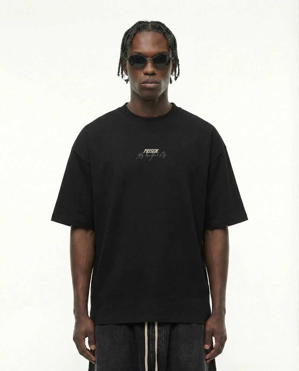 New York Signature Script Tee Black
