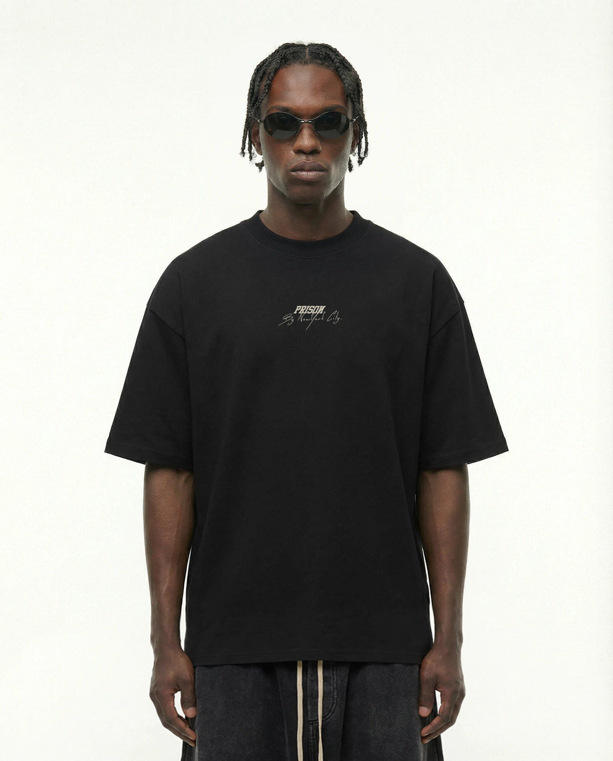 New York Signature Script Tee Black