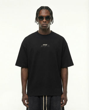 New York Signature Script Tee Black