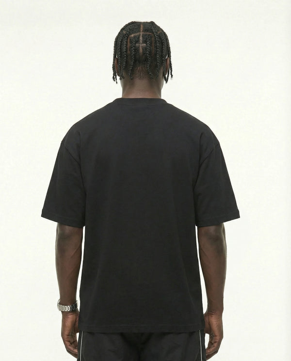 Tshirt Essentials | Black Oversized T Shirt Signature