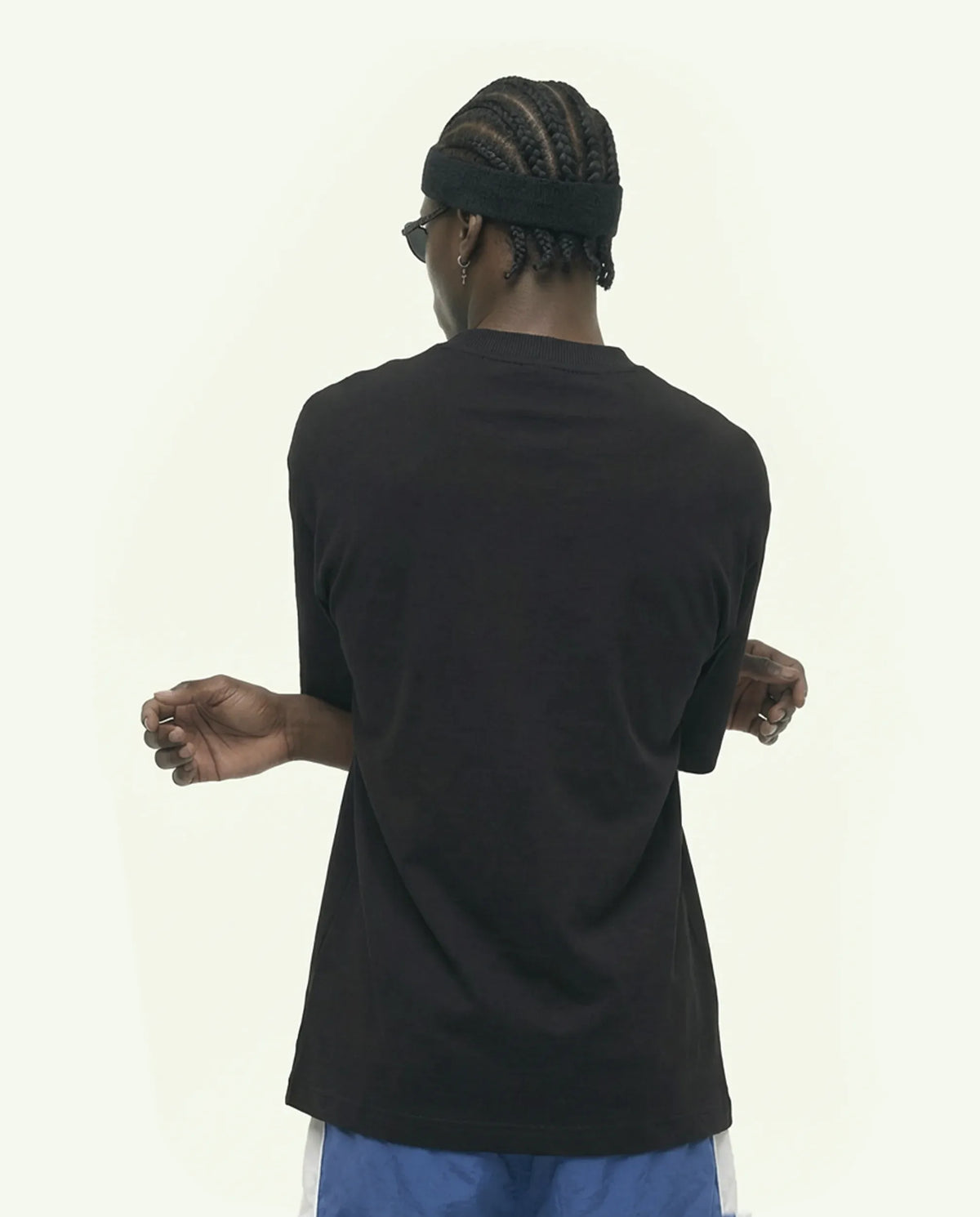 Oversized Graphic Tee | NYC Skyline Frame Black