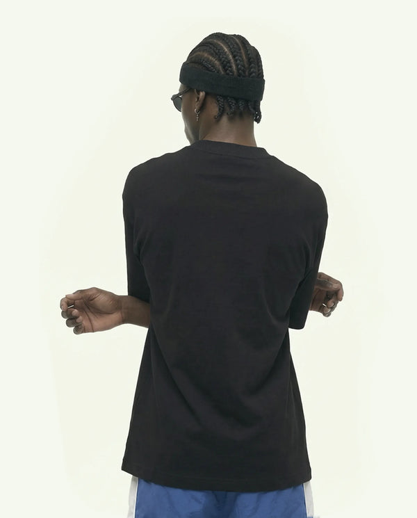 Oversized Graphic Tee | NYC Skyline Frame Black