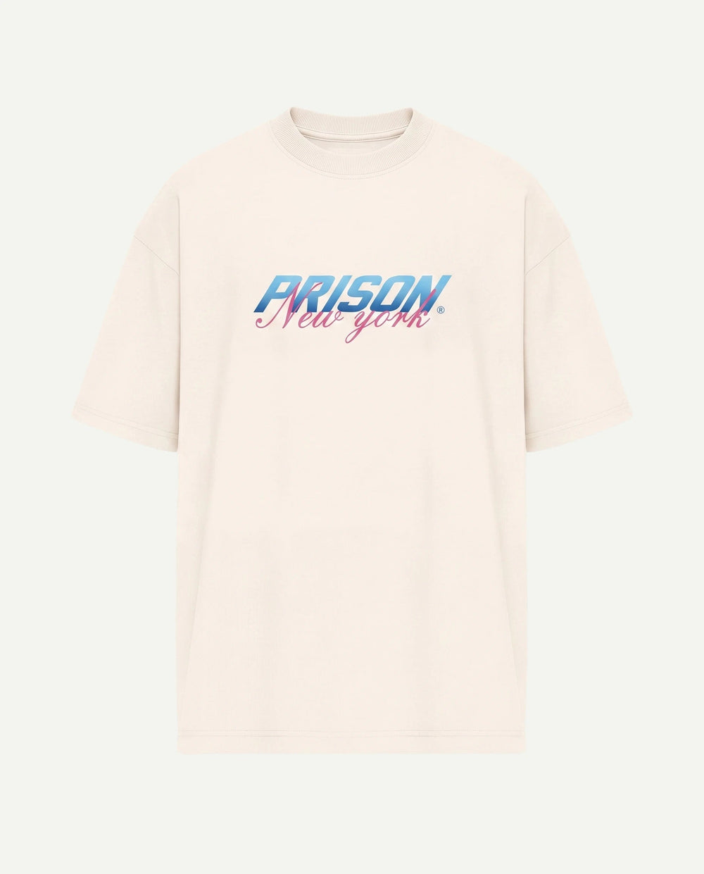 Oversized T Shirt Prison New York Logo