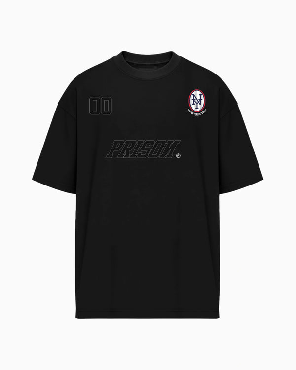 Oversized T Shirt Football 00 Black