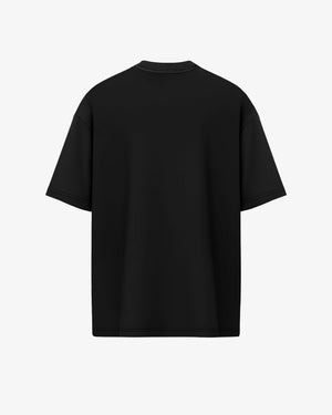 Oversized Graphic T Shirt NYC Skyline Night - Black
