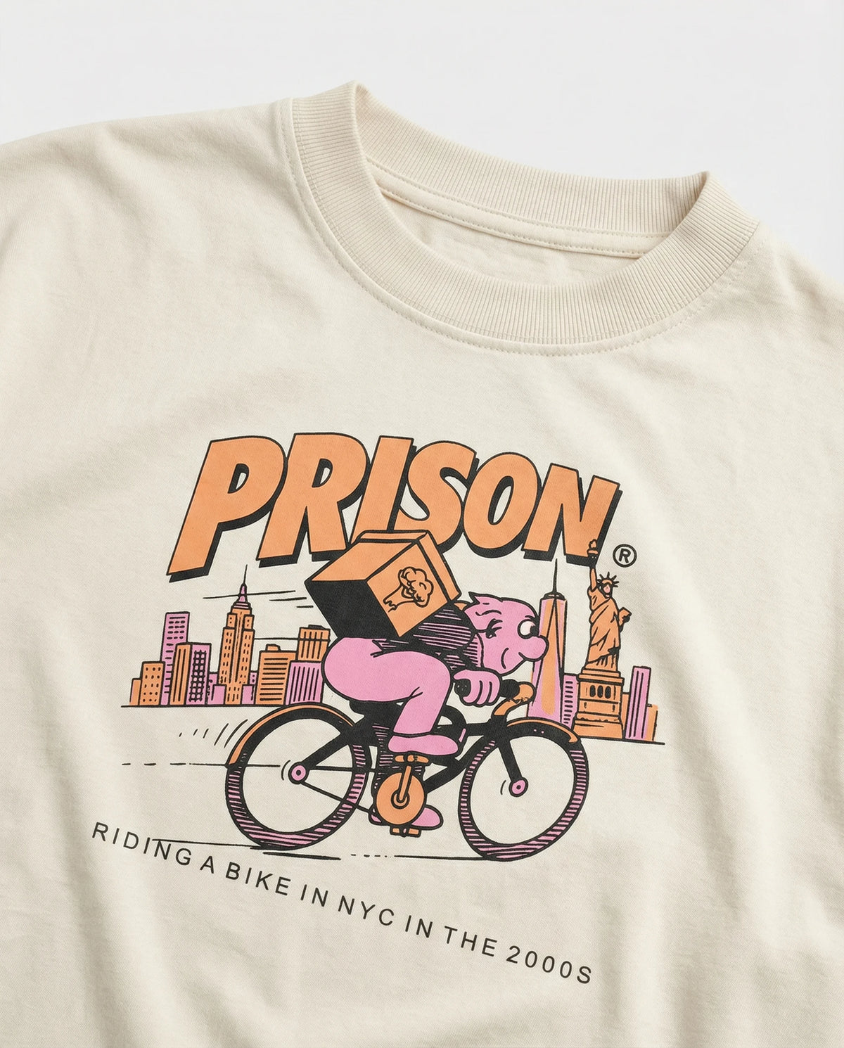 Oversized Graphic Tee NYC Bike