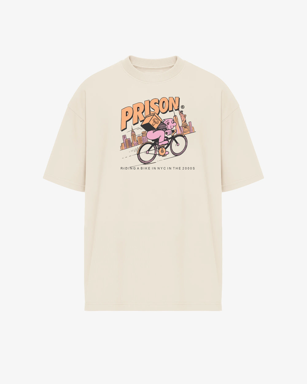 Oversized Graphic Tee NYC Bike