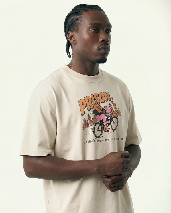 Oversized Graphic Tee NYC Bike