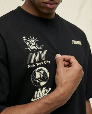 Oversized T Shirt NYC Essentials Black