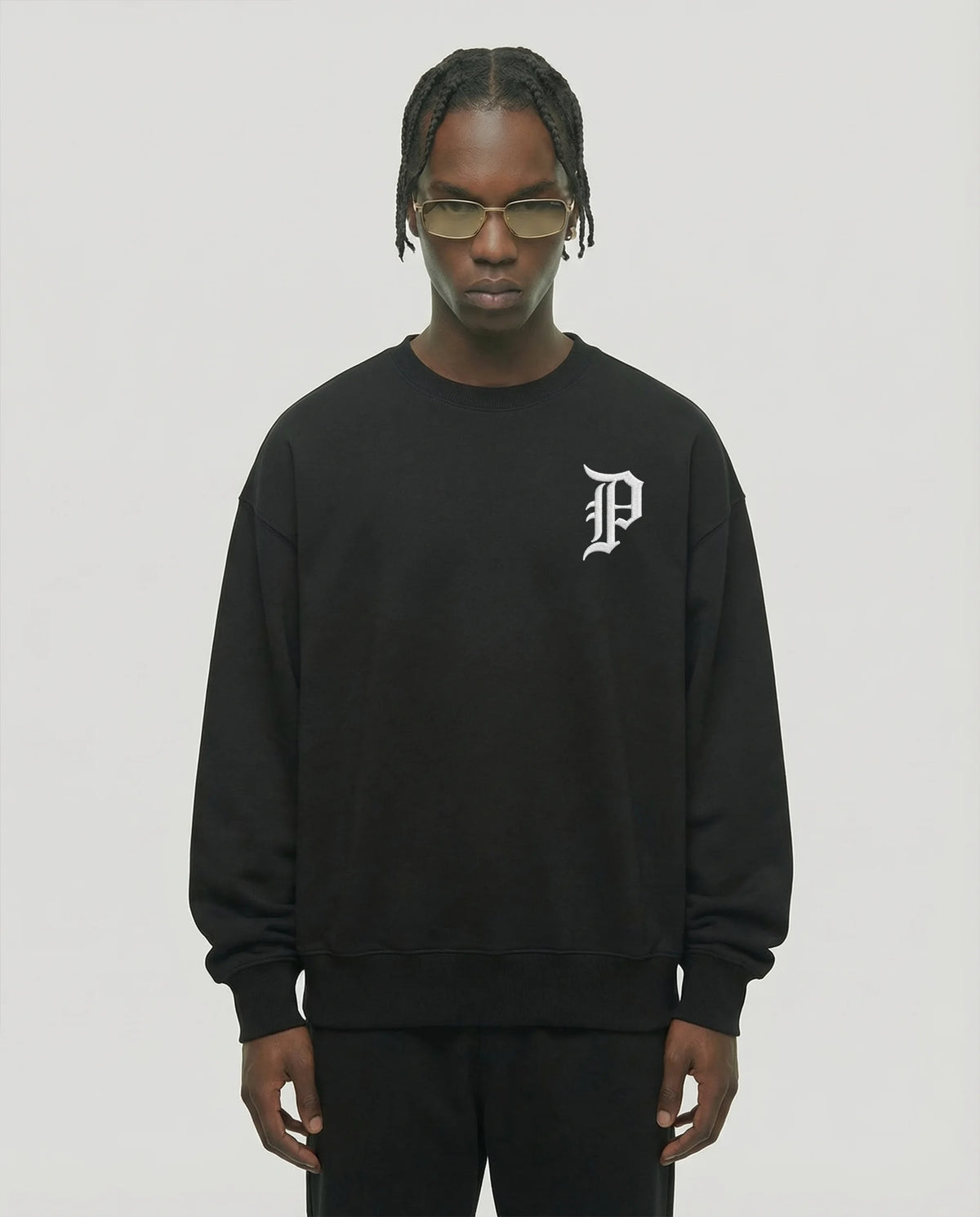 Gothic P Sweatshirt Black