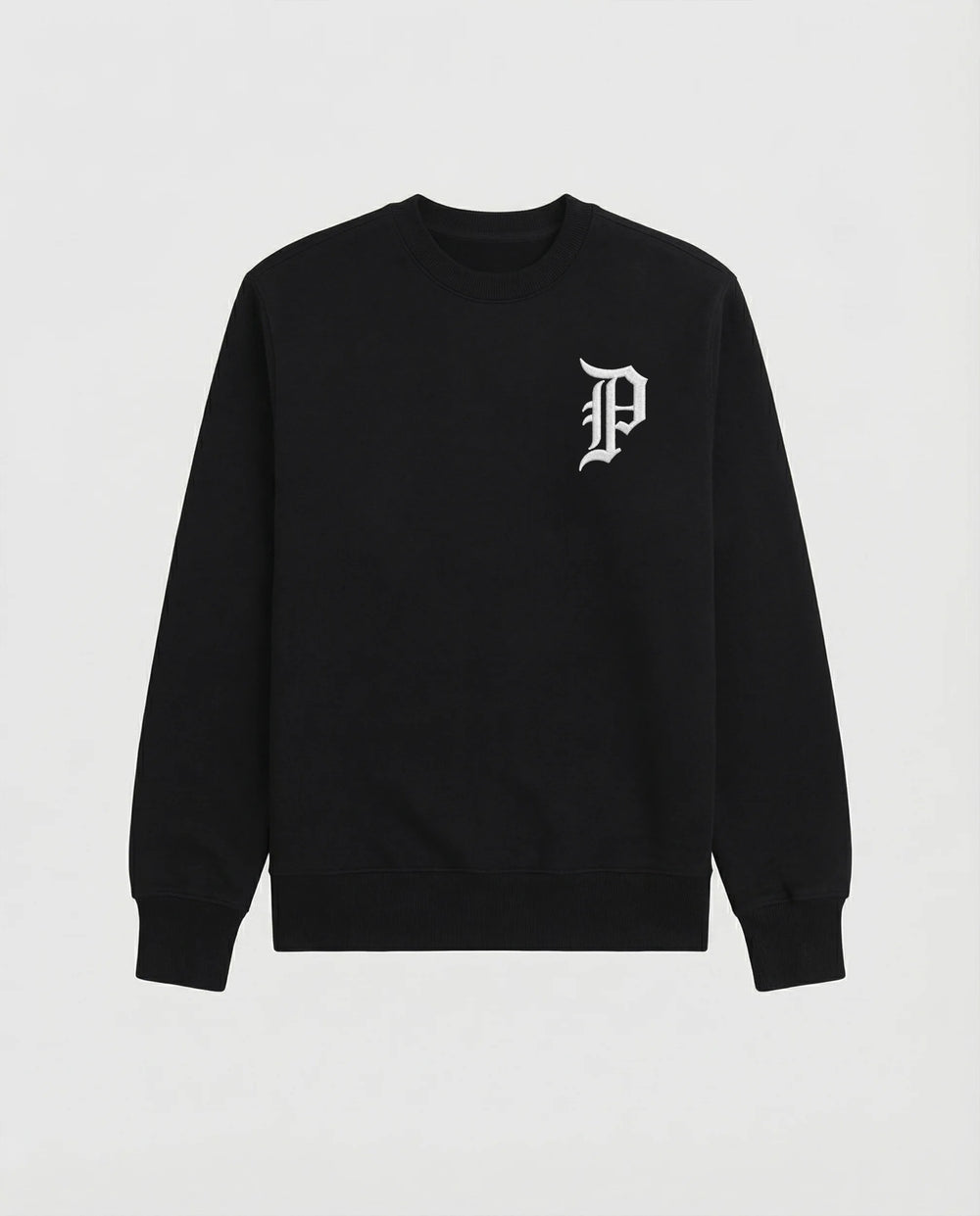 Gothic P Sweatshirt Black