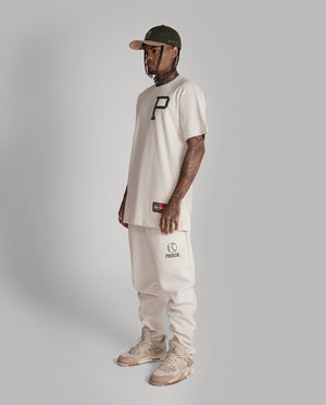 Prison Initial P Tee Off-White