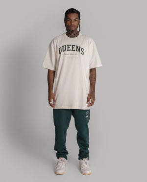 oversized tee Queens Varsity off white