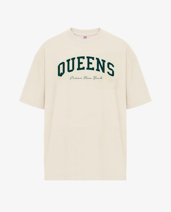 oversized tee Queens Varsity off white