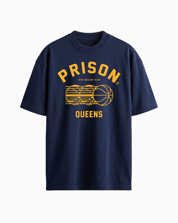 Queens Basketball Shirt Men Navy