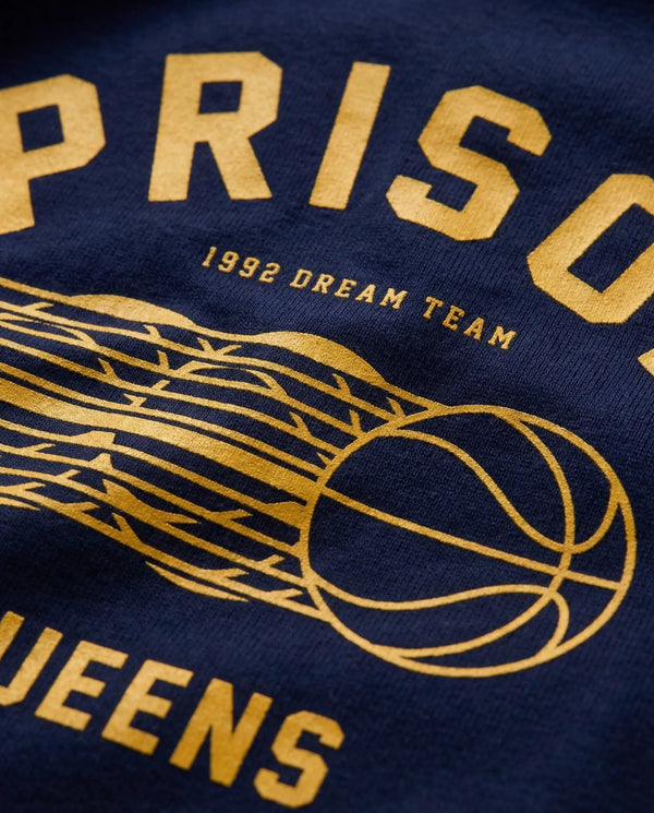 Queens Basketball Shirt Men Navy