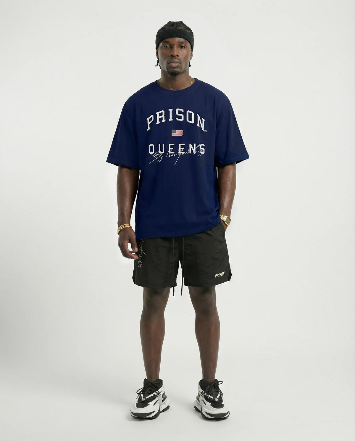 Oversized Prison Queens Navy Blue