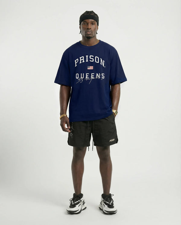 Oversized Prison Queens Navy Blue
