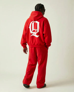 Hoodie Essentials Queens Varsity Red