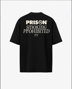 Oversized T Shirt | Prison NY Minimal Logo Black