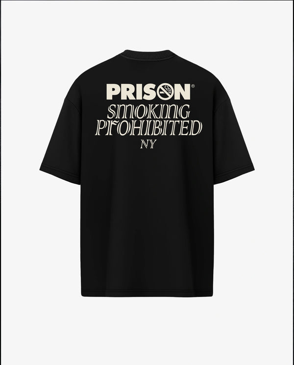 Oversized T Shirt | Prison NY Minimal Logo Black