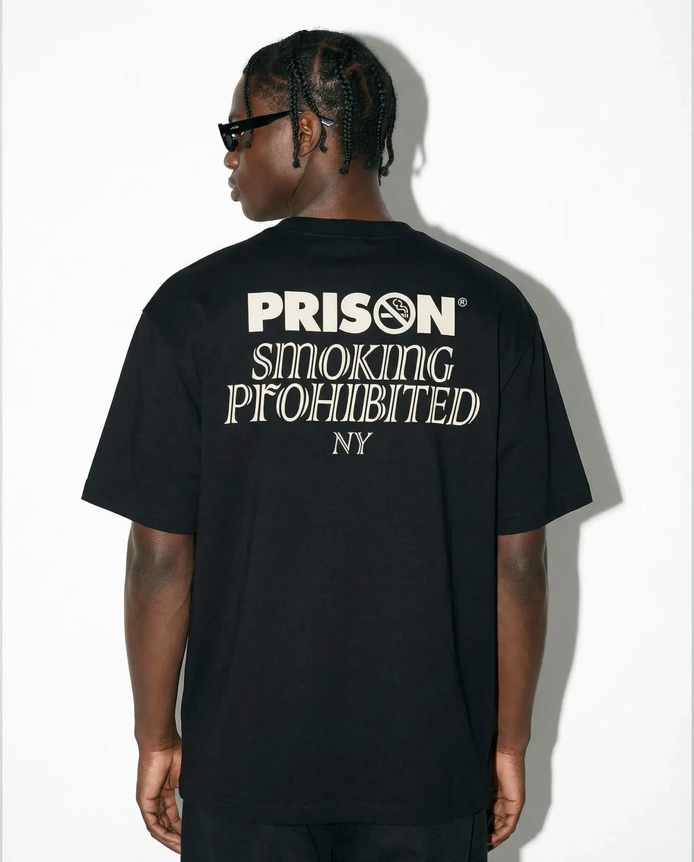 Oversized T Shirt | Prison NY Minimal Logo Black