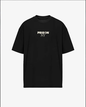 Oversized T Shirt | Prison NY Minimal Logo Black