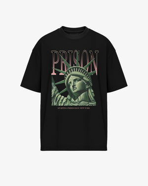 statue of liberty symbols tshirt black