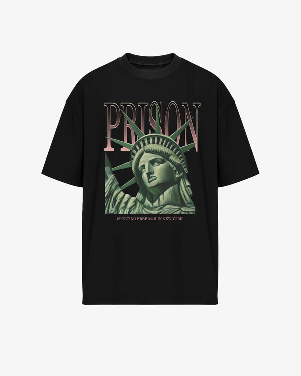 statue of liberty symbols tshirt black