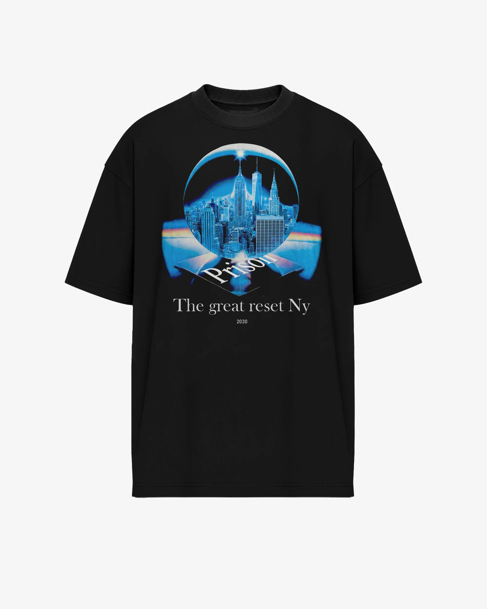 Oversized T Shirt Great Reset NY Black