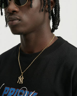 Heavyweight Oversized T Shirt NY Black