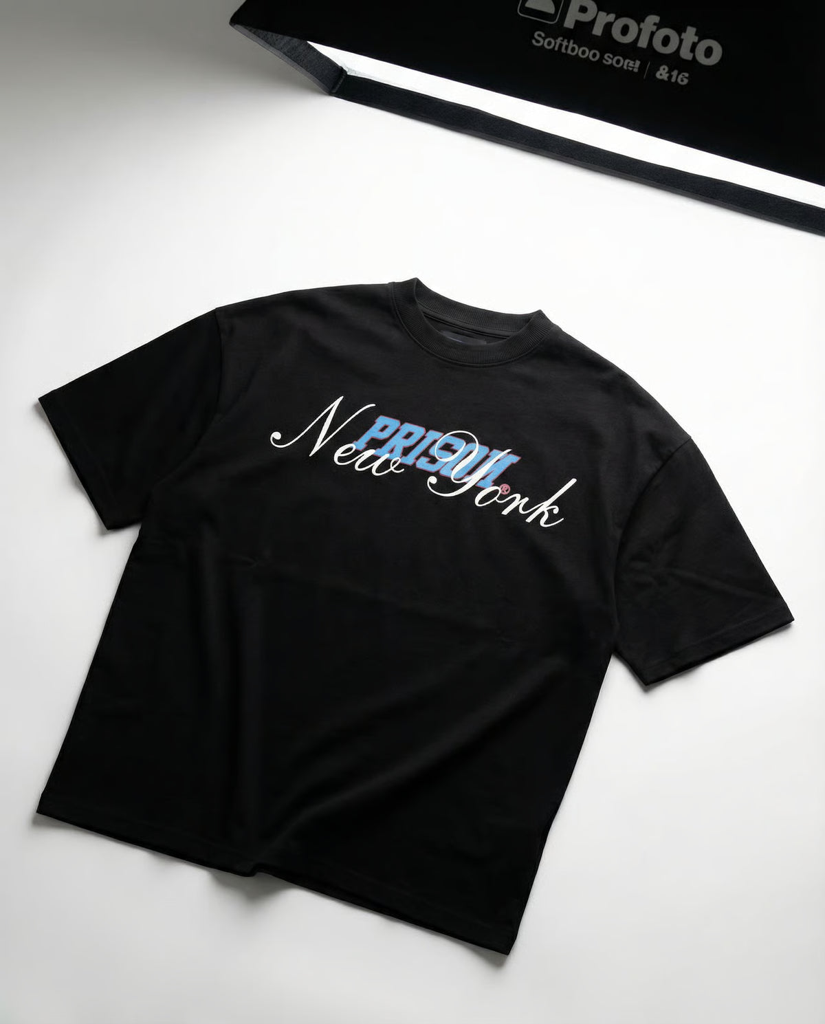 Heavyweight Oversized T Shirt NY Black