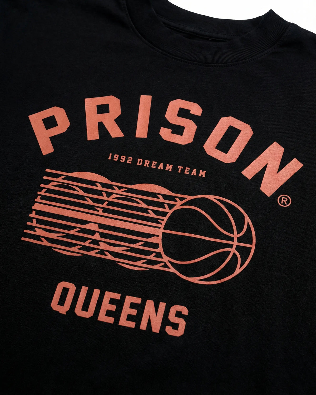 Oversized T Shirt Queens Baseball Black