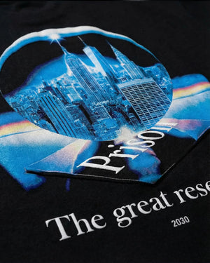 Oversized T Shirt Great Reset NY Black